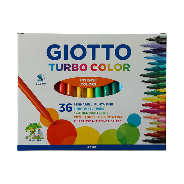 ماژیک رنگ آمیزی جیوتو مدل Turbo Color بسته 36 عددی 