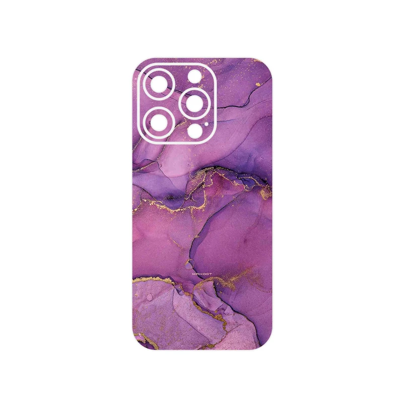 برچسب پوششی ماهوت مدل Purple Marble مناسب برای گوشی موبایل اپل iPhone 14 Pro