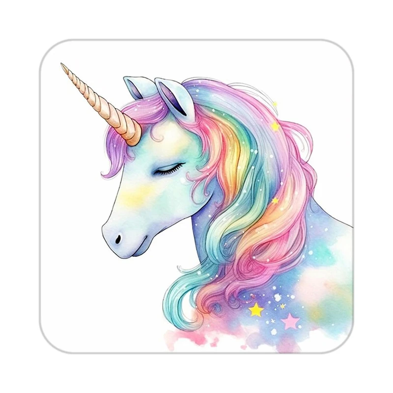 زیر لیوانی کاکتی طرح اسب تک شاخ و یونیکورن مدل mp33031