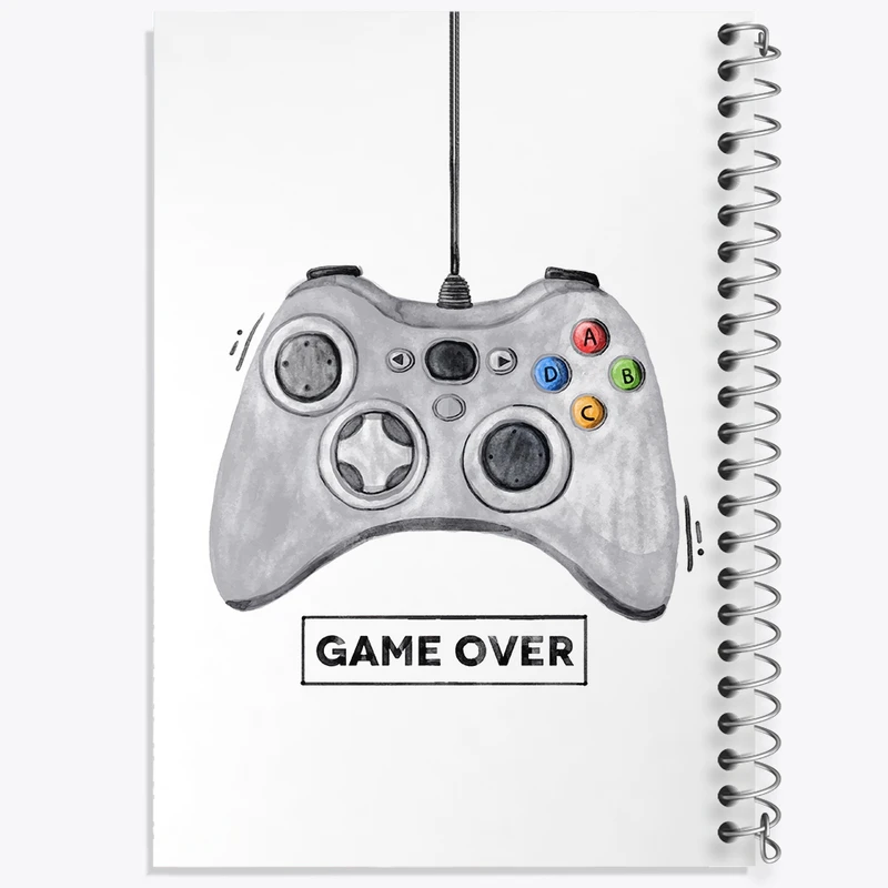 دفتر لیست خرید 50 برگ خندالو طرح Game Over کد F2342