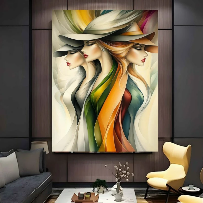 تابلو بوم طرح مخمل نقاشی مدل استایل خاص کد BK24410