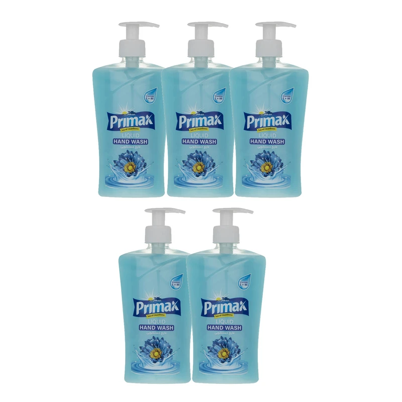 مایع دستشویی پریمکس مدل Blue حجم 450 میلی لیتر بسته 5 عددی