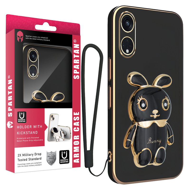 کاور اسپارتان مدل Bunny Strap مناسب برای گوشی موبایل اوپو A98 / A98 5G به همراه بند