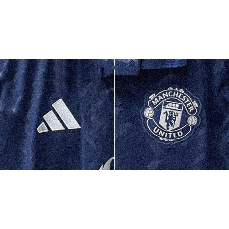 ست تی شرت و شلوارک ورزشی مردانه مدل منچستر یونایتد Away 2025