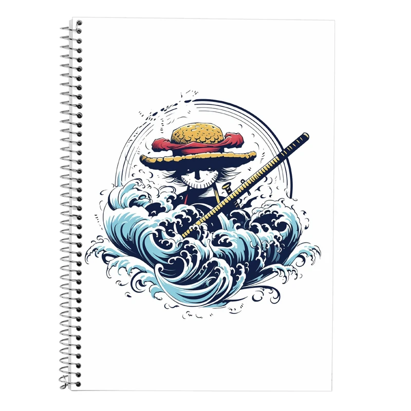 دفتر زبان 50 برگ مدوپد مدل One Piece کد DF11542