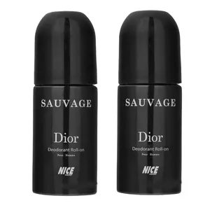 رول ضد تعریق مردانه نایس پاپت مدل sauvage dior حجم 60 میلی لیتر مجموعه دو عددی