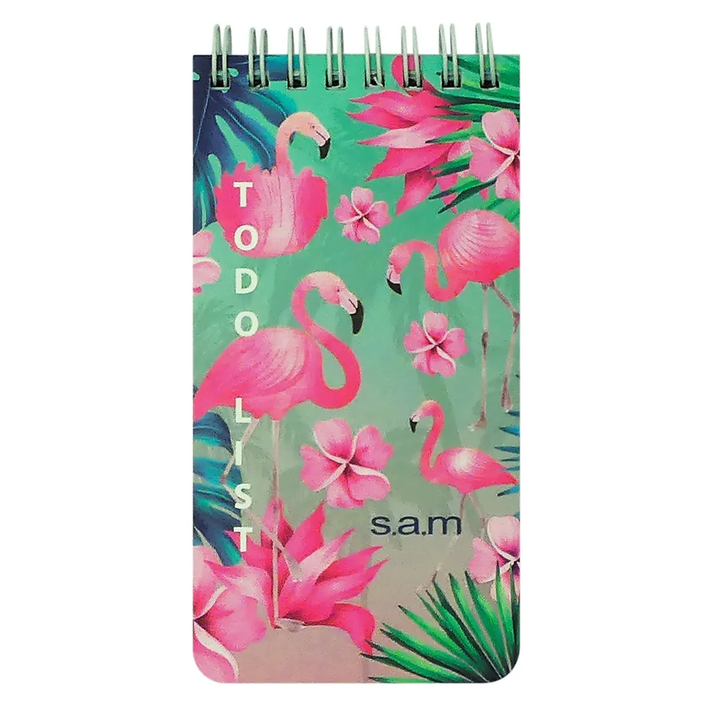 دفتر یادداشت 70 برگ سم مدل To Do List طرح Flamingo