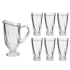 سرویس پارچ و لیوان 7 پارچه مدل کریستال