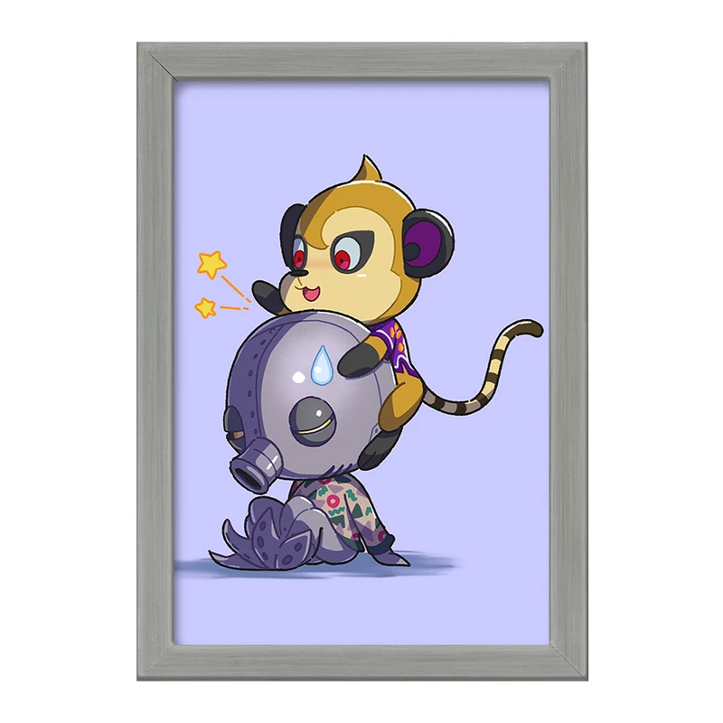 تابلو خندالو طرح بازی انیمال کراسینگ (Animal Crossing) کد 32639