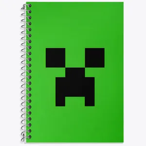 دفتر زبان 50 برگ خندالو مدل دو خط طرح ماینکرافت (Minecraft) کد F5904