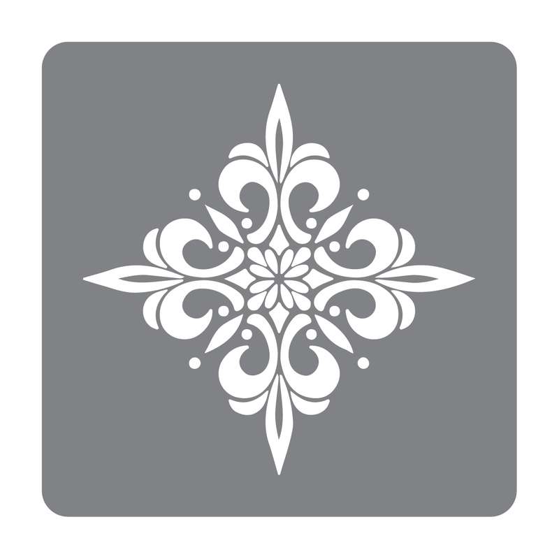 شابلون طرح گل اشرفی کد 30cm