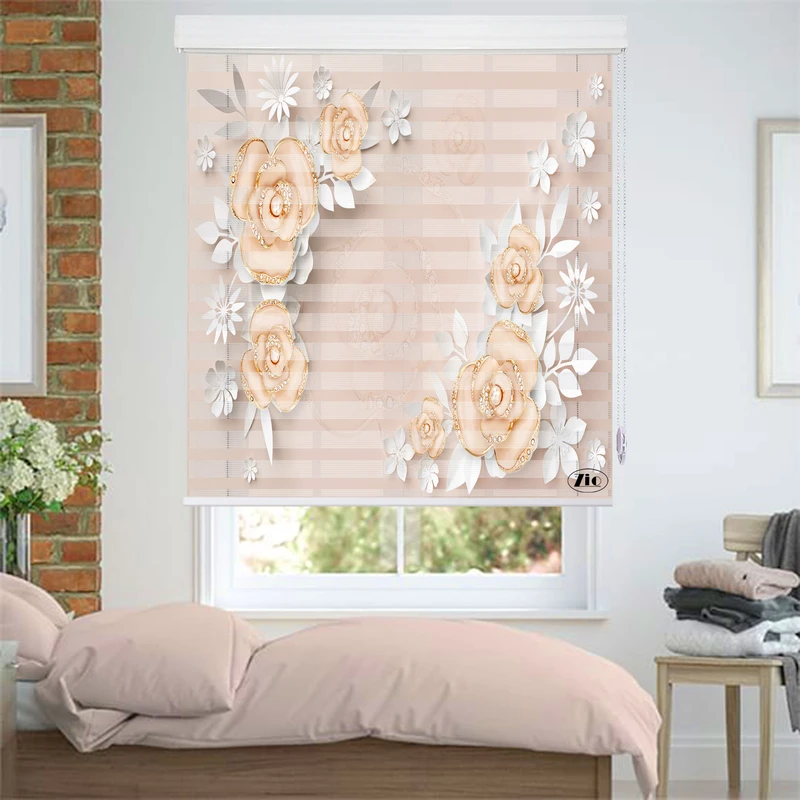 پرده زبرا زیو مدل 3D-1047 سایز 150x150 سانتی متر