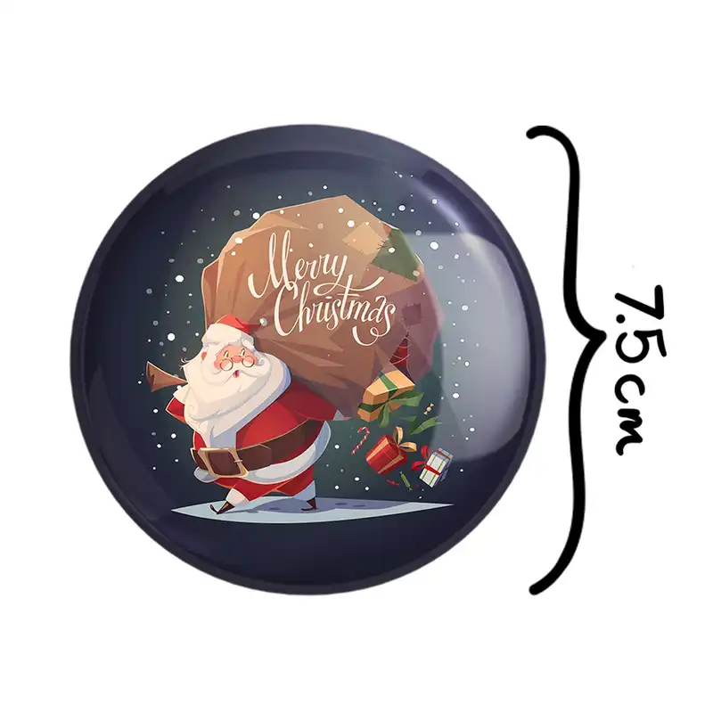 آینه جیبی خندالو طرح کریسمس Christmas مدل تاشو کد 22163