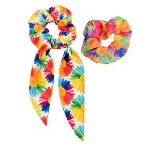 ست هدبند و کش مو زنانه دلنار گالری مدل بابونه مجموعه 2 عددی