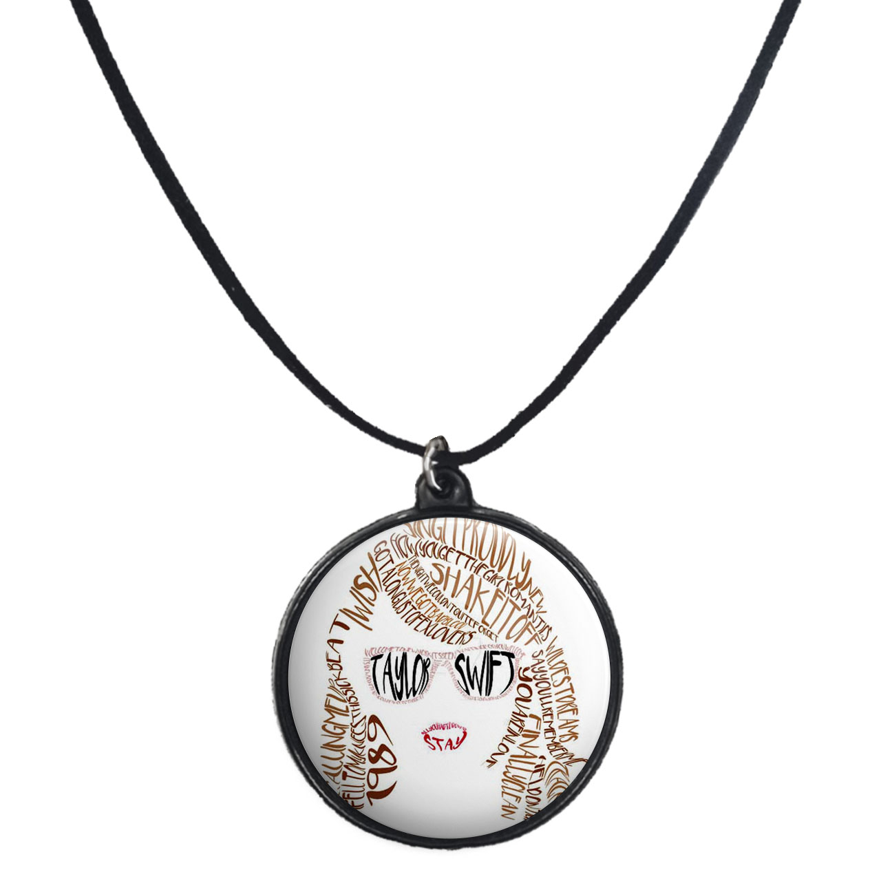 گردنبند پرمانه طرح تیلور سویفت کد pmb.2886 مدل دو طرفه