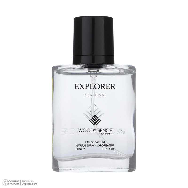 عطر جیبی مردانه وودی سنس مدل Explorer  حجم 30 میلی لیتر