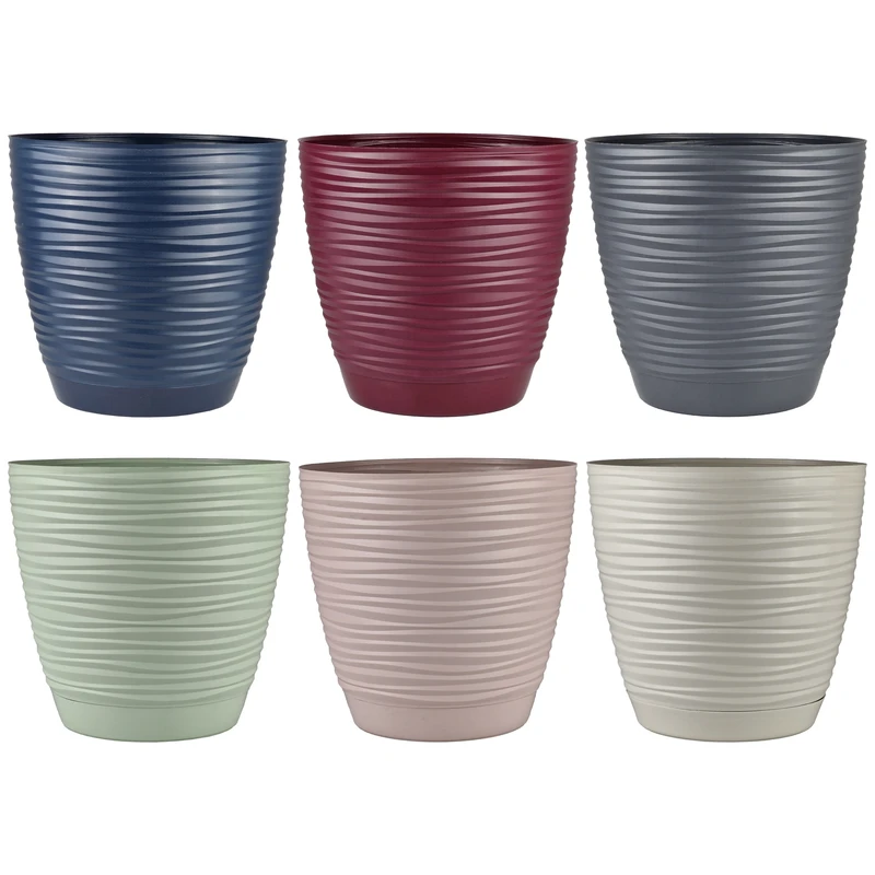 گلدان دانیال پلاستیک آذین مدل صحرا 1804 بسته 6 عددی