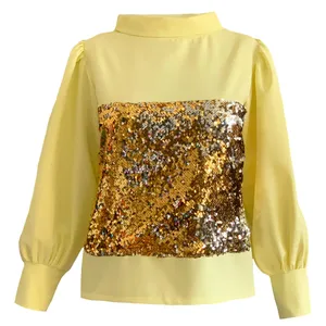 بلوز آستین بلند زنانه مدل پولکی