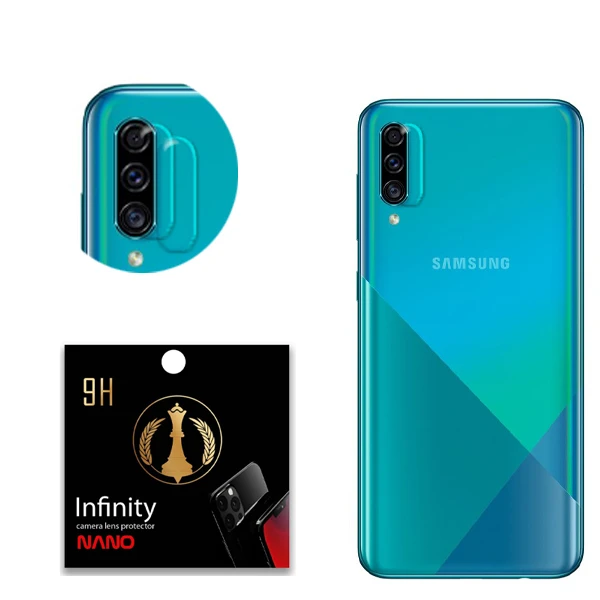 محافظ لنز دوربین اینفینیتی مدل GHZ07 مناسب برای گوشی موبایل سامسونگ Galaxy A30s بسته دو عددی