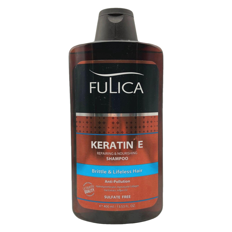 شامپو تقویت کننده مو فولیکا مدل KERATIN E حجم 400 میلی لیتر 