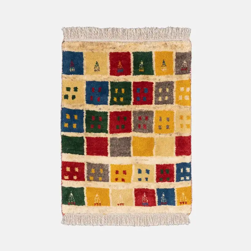 گبه دستبافت نیم متری طرح ذهنی بافت مدل آژمان