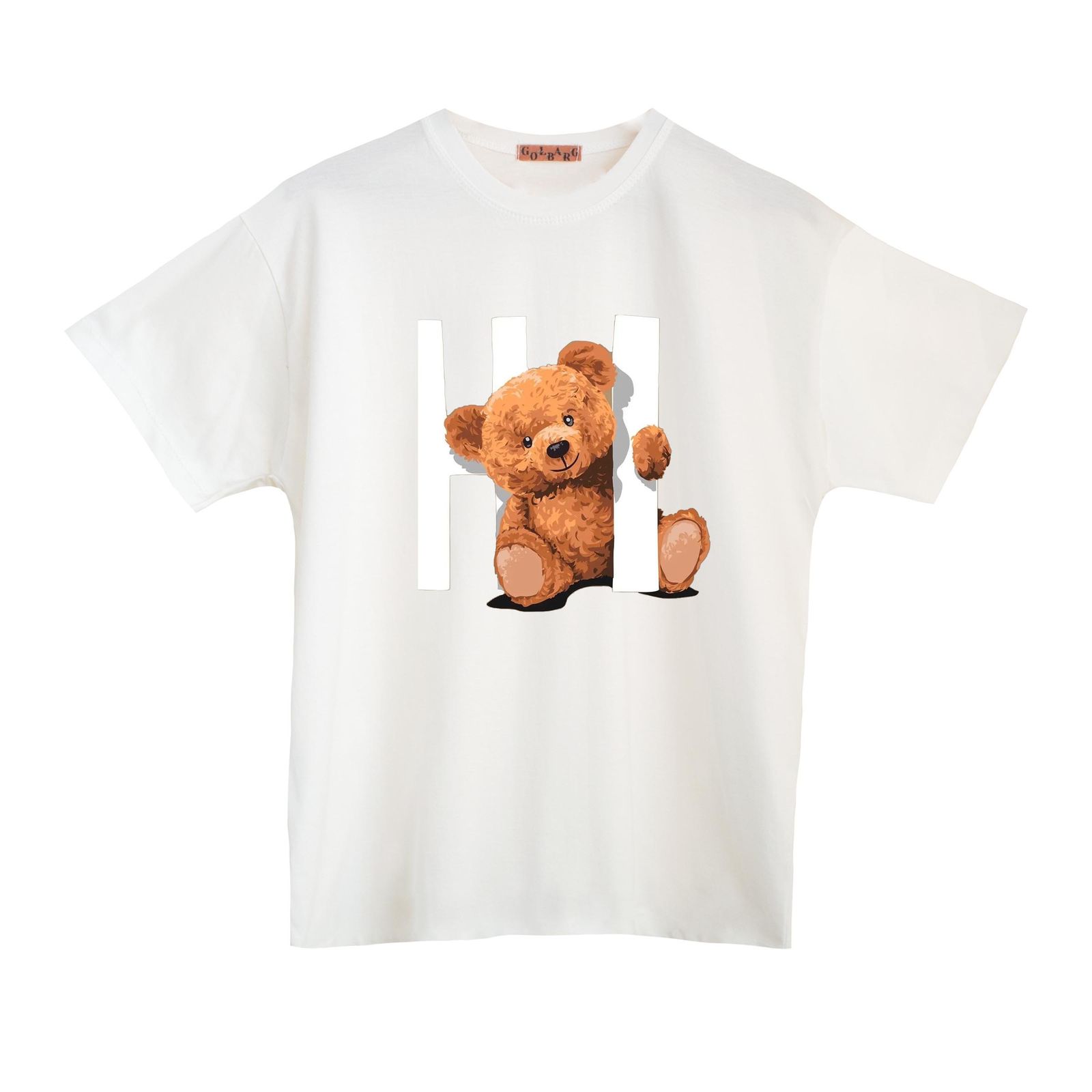تی شرت آستین کوتاه  بچگانه مدل خرس های رنگ سفید -  - 1