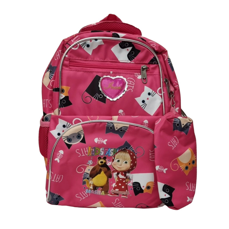 کوله پشتی مدرسه طرح ماشا مدل 309 به همراه جامدادی