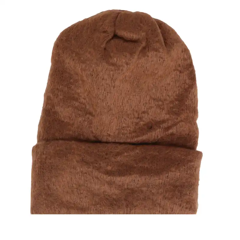 کلاه بافتنی مدل موهر طرح پشمی LU2023