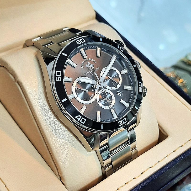 ساعت مچی عقربهای مردانه سانتا باربارا پولو راکت کلاب مدل SB.1.10498-1 ساعت مچی عقربهای مردانه سانتا باربارا پولو راکت کلاب مدل SB.1.10498-1