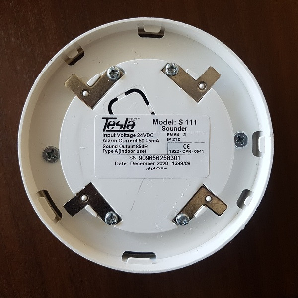 آژیر اعلام حریق تسلا مدل S-111 آژیر اعلام حریق تسلا مدل S-111