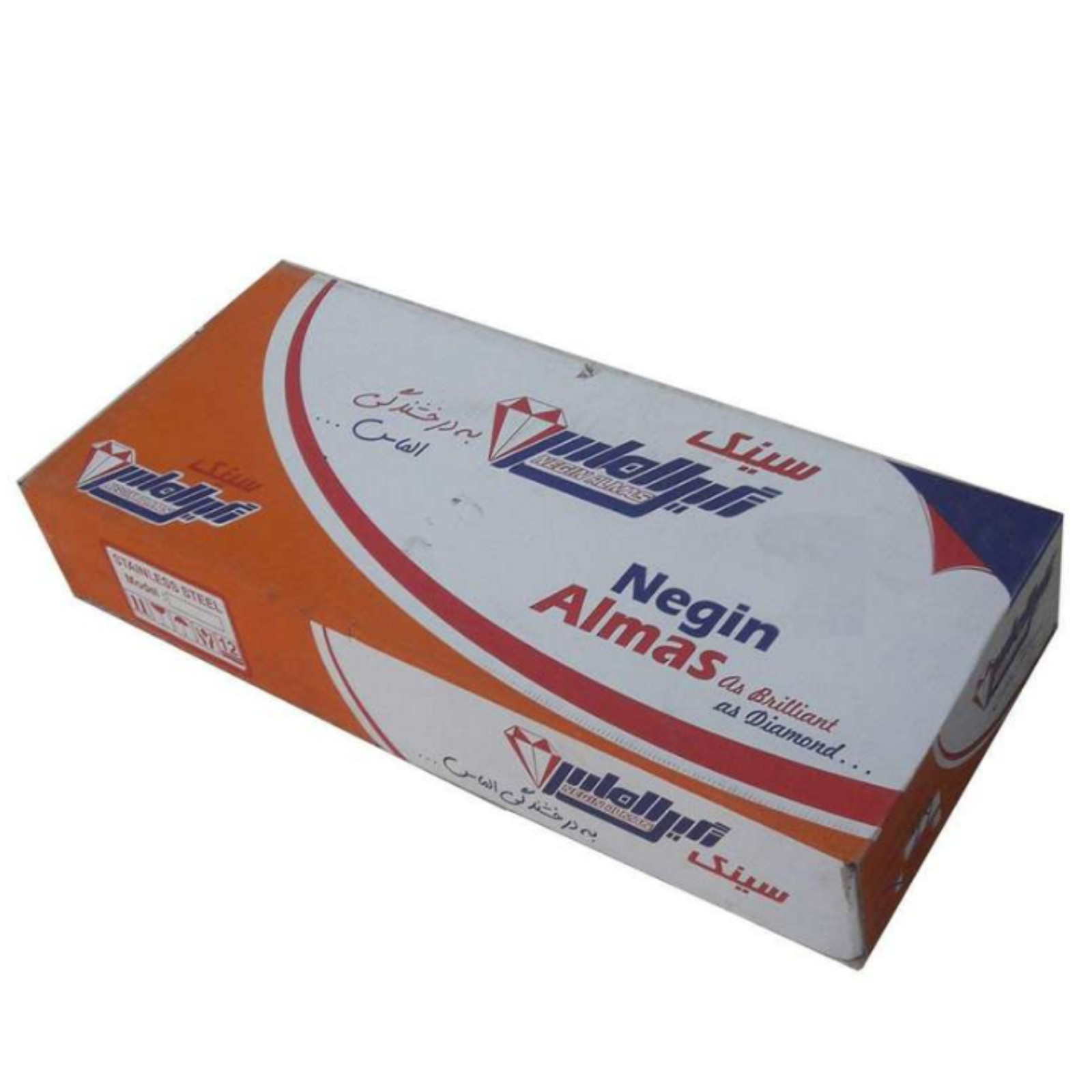 سینک ظرفشویی استیل نگین الماس مدل 46روکار