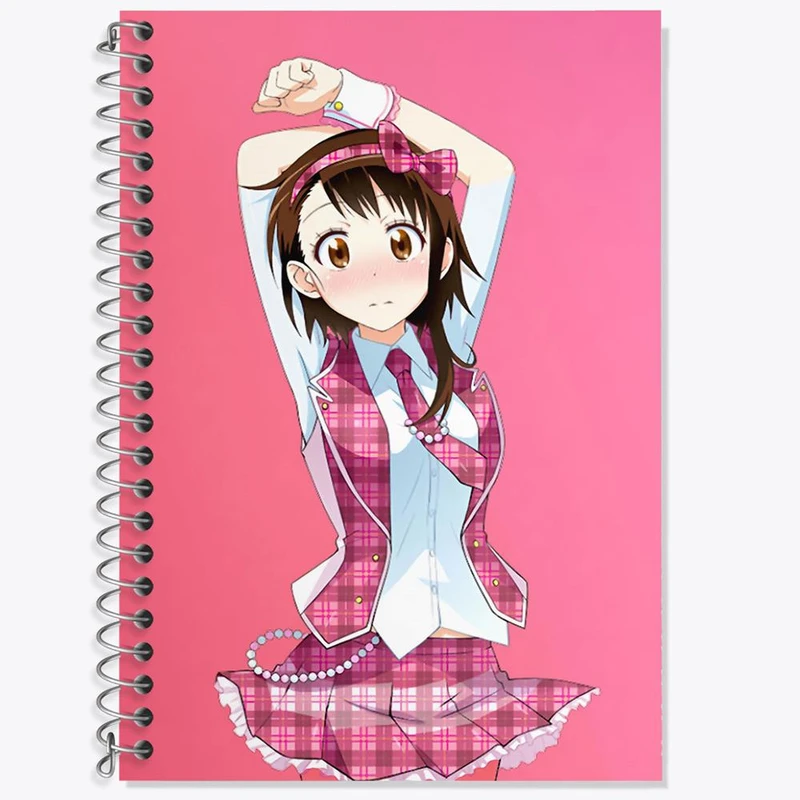 دفتر زبان 50 برگ خندالو مدل سه خط طرح اونودرا انیمه عشق دروغین کد 17211