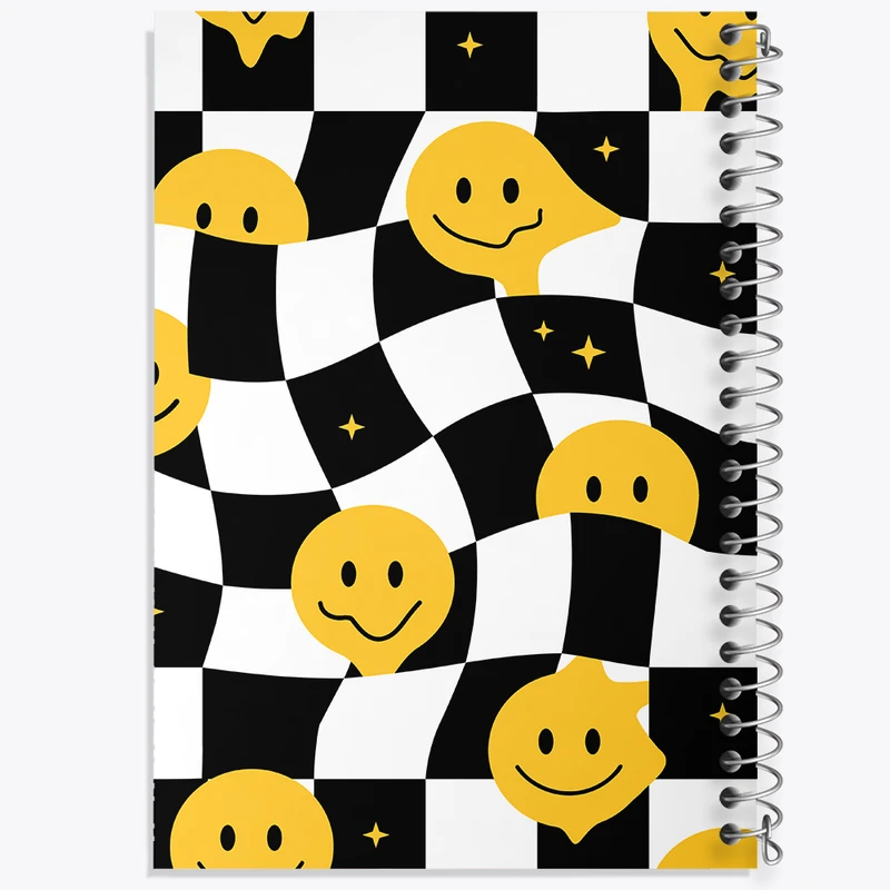 دفتر شطرنجی 50 برگ خندالو مدل ایموجی کد N890