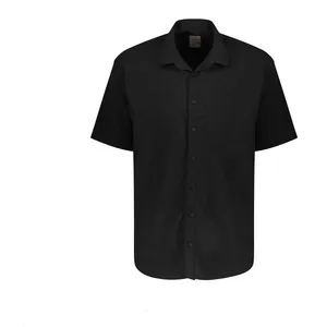 پیراهن آستین کوتاه یقه برگردان مردانه مدل جیب دار 