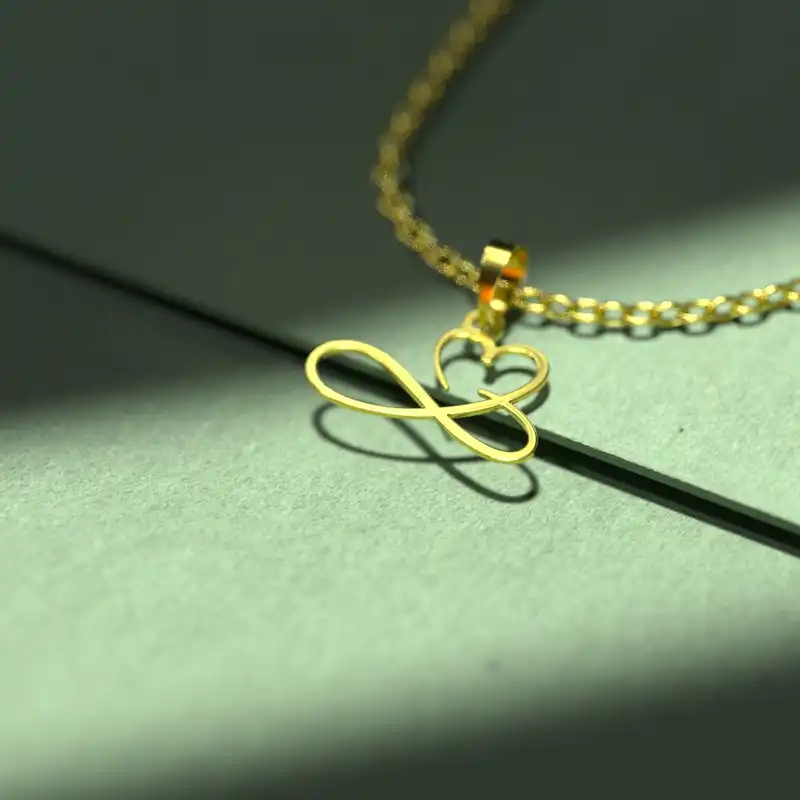 گردنبند طلا 18 عیار زنانه مدوپد مدل  طرح قلب کد E1253