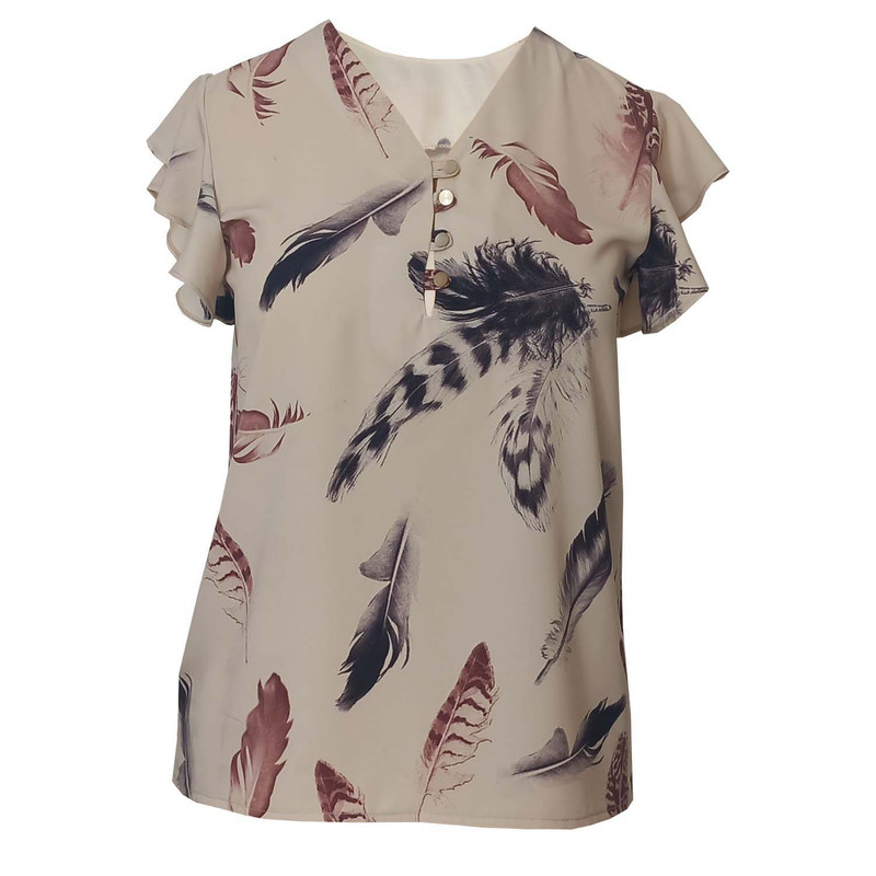 بلوز آستین کوتاه زنانه مدل سوسن