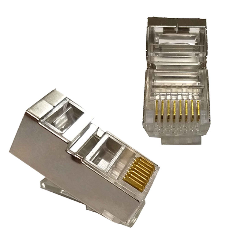 سوکت شبکه CAT6E امپ مدل JN26E بسته 100 عددی 2