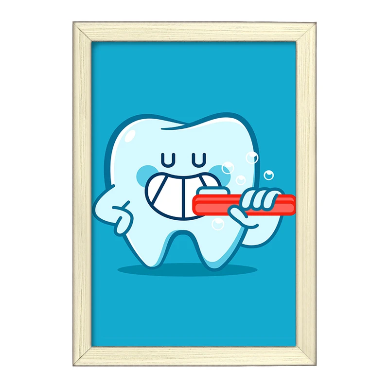 تابلو خندالو طرح دندان و دندان پزشکی کودکانه کد 36766
