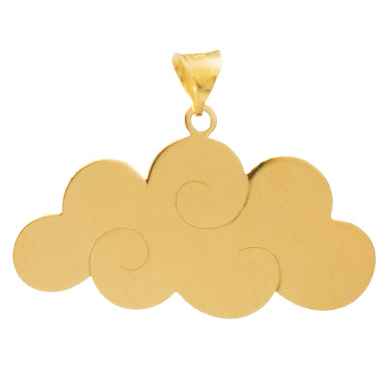 آویز گردنبند طلا 18 عیار زنانه دُرج طرح ابر مدل DP72