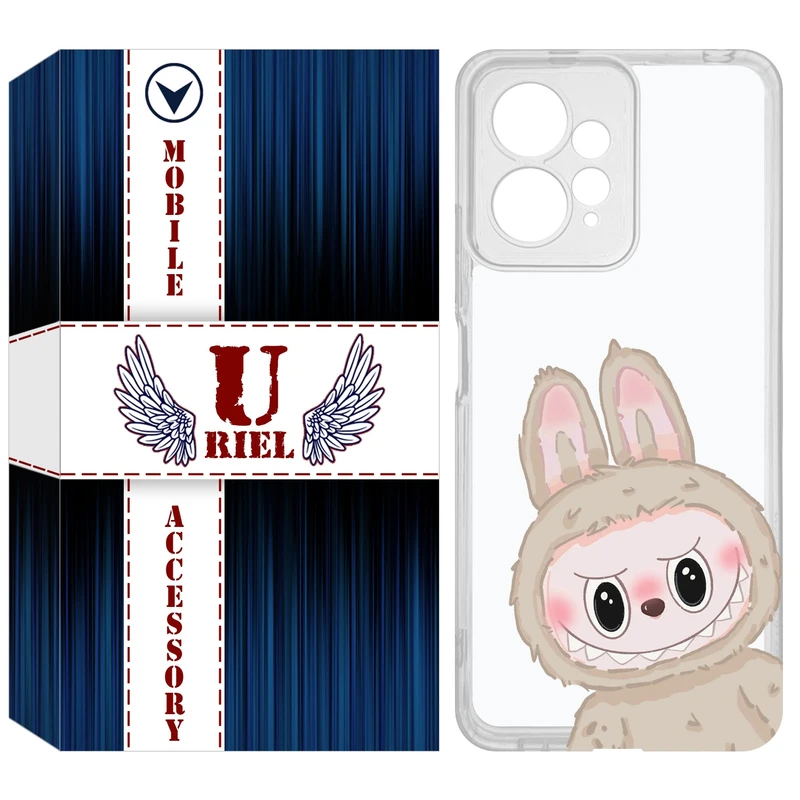 کاور یوریل مدل Clear کد 119 طرح لبوبو مناسب برای گوشی موبایل شیائومی Redmi Note 12 4G