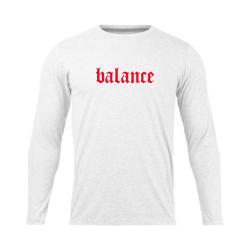 تی شرت آستین بلند مردانه مدل balance کد 0779