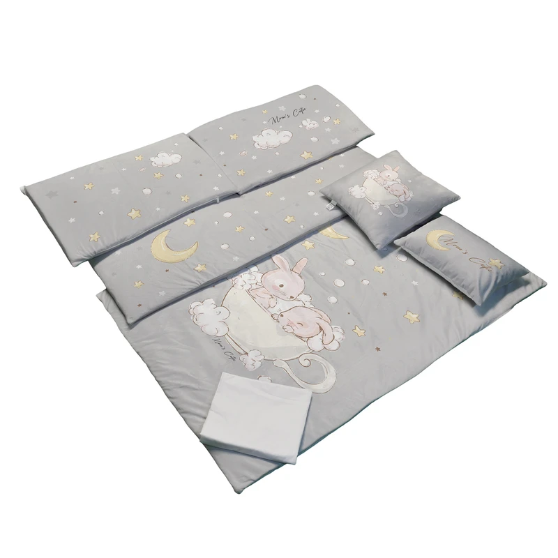 سرویس روتختی 7 تکه کودک مامزکیوتی مدل خرگوش و ماه SK83