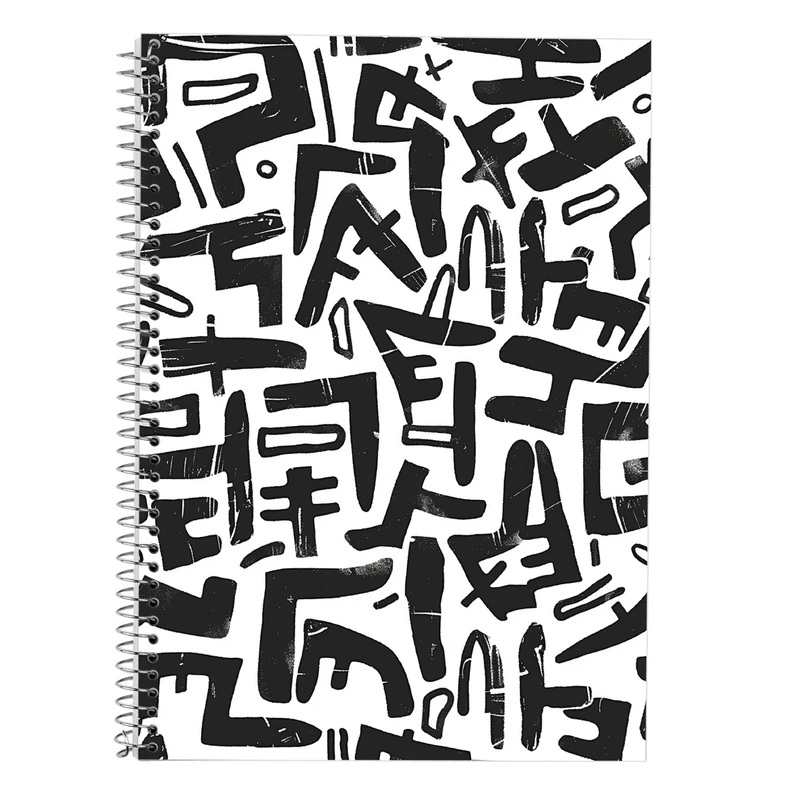 دفتر زبان 50 برگ مدوپد مدل دو خط طرح فانتزی کد DF13724