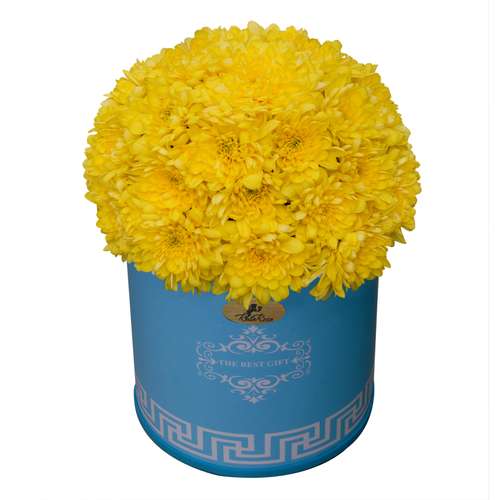 سبد گل طبیعی داودی راتا رز کد LWS