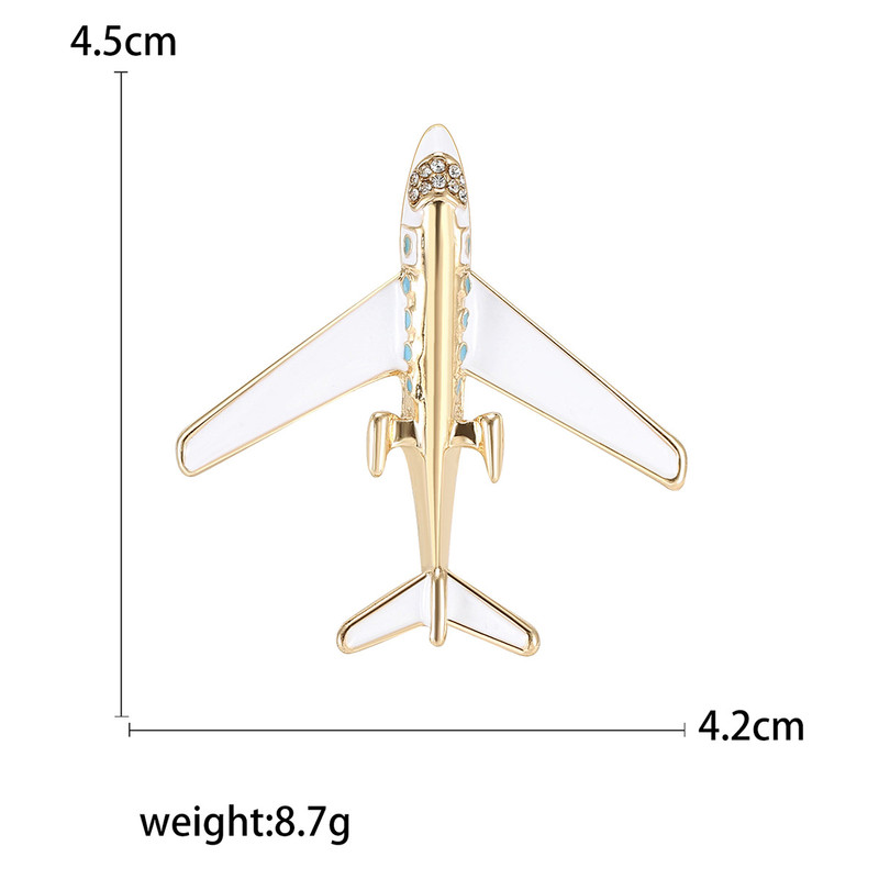گل سینه زنانه مدل هواپیمای مسافری کد 382