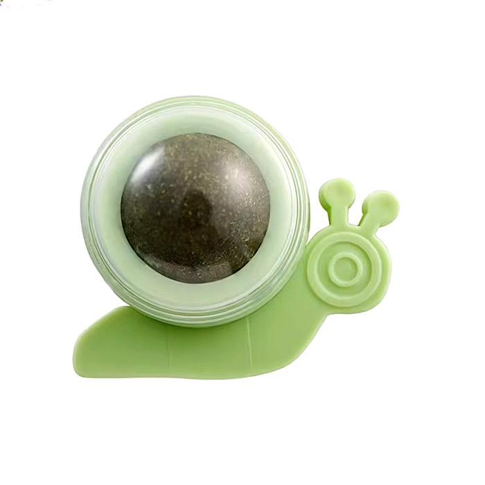 تشویقی گربه مدل آبنبات کتنیپ دار چسبی طرح حلزون