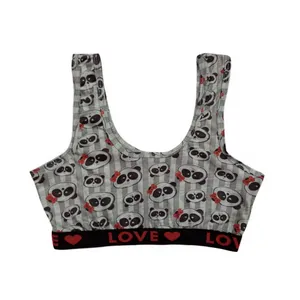 نیم تنه دخترانه مدل پاندا رنگ طوسی 