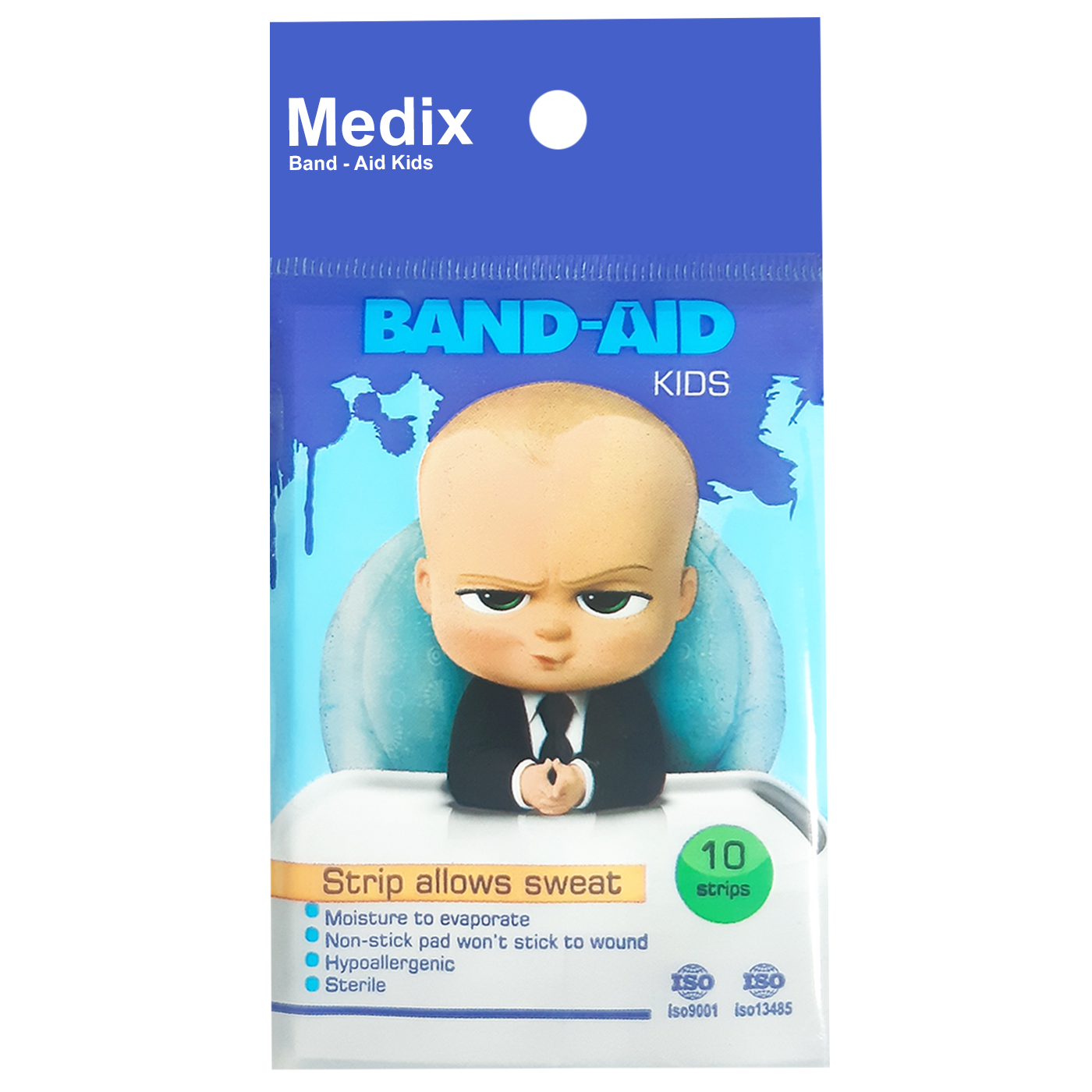  چسب زخم مدیکس مدل boss baby بسته 10 عددی