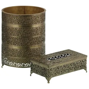 ست سطل و جای دستمال کاغذی کد 3575