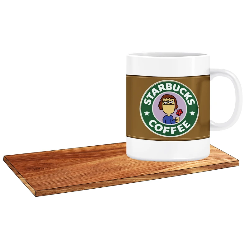 ماگ ال ایکس پی طرح استار باکس کارتونی کد 180 به همراه زیر لیوانی